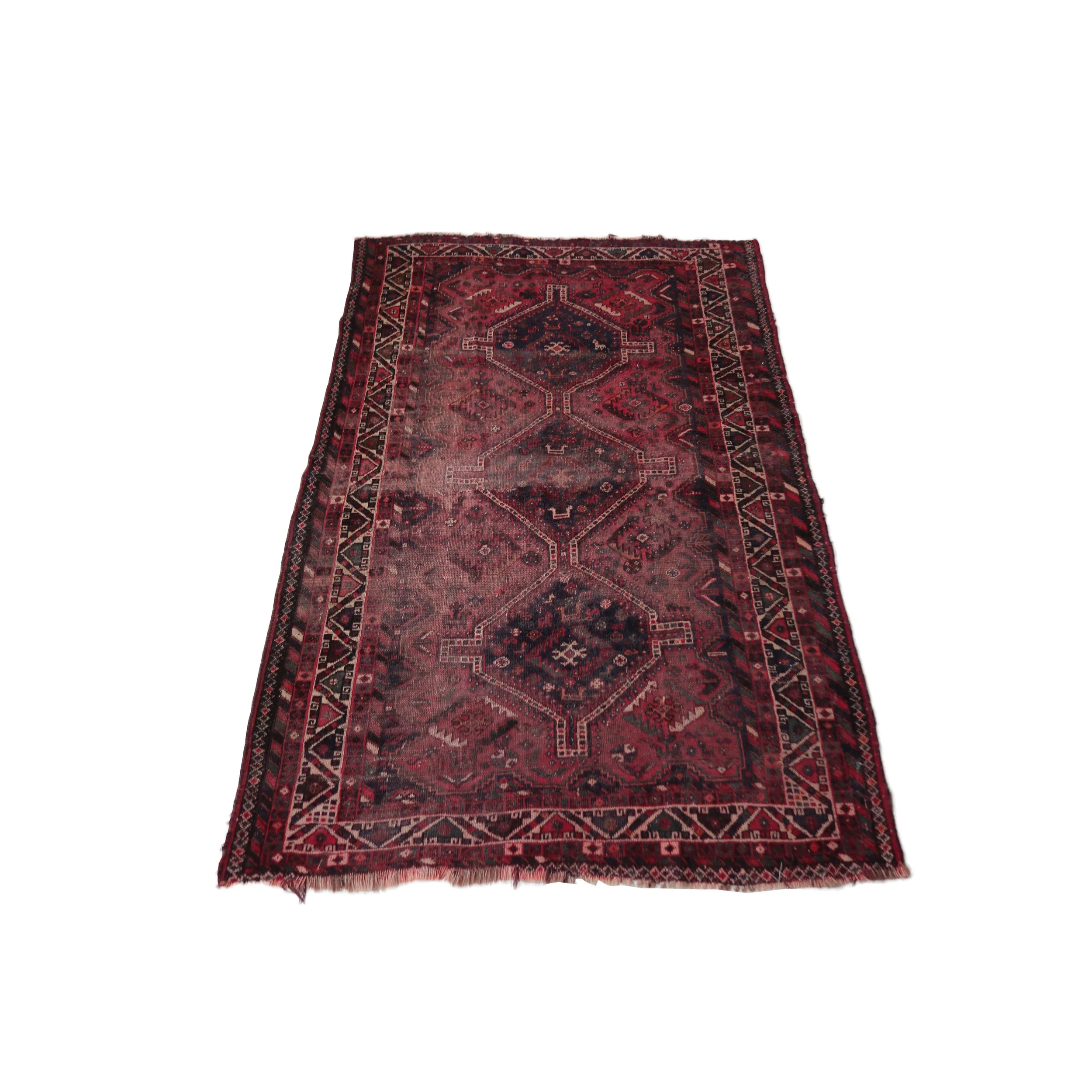 Vintage Red Sarouk Persian Wool Rug