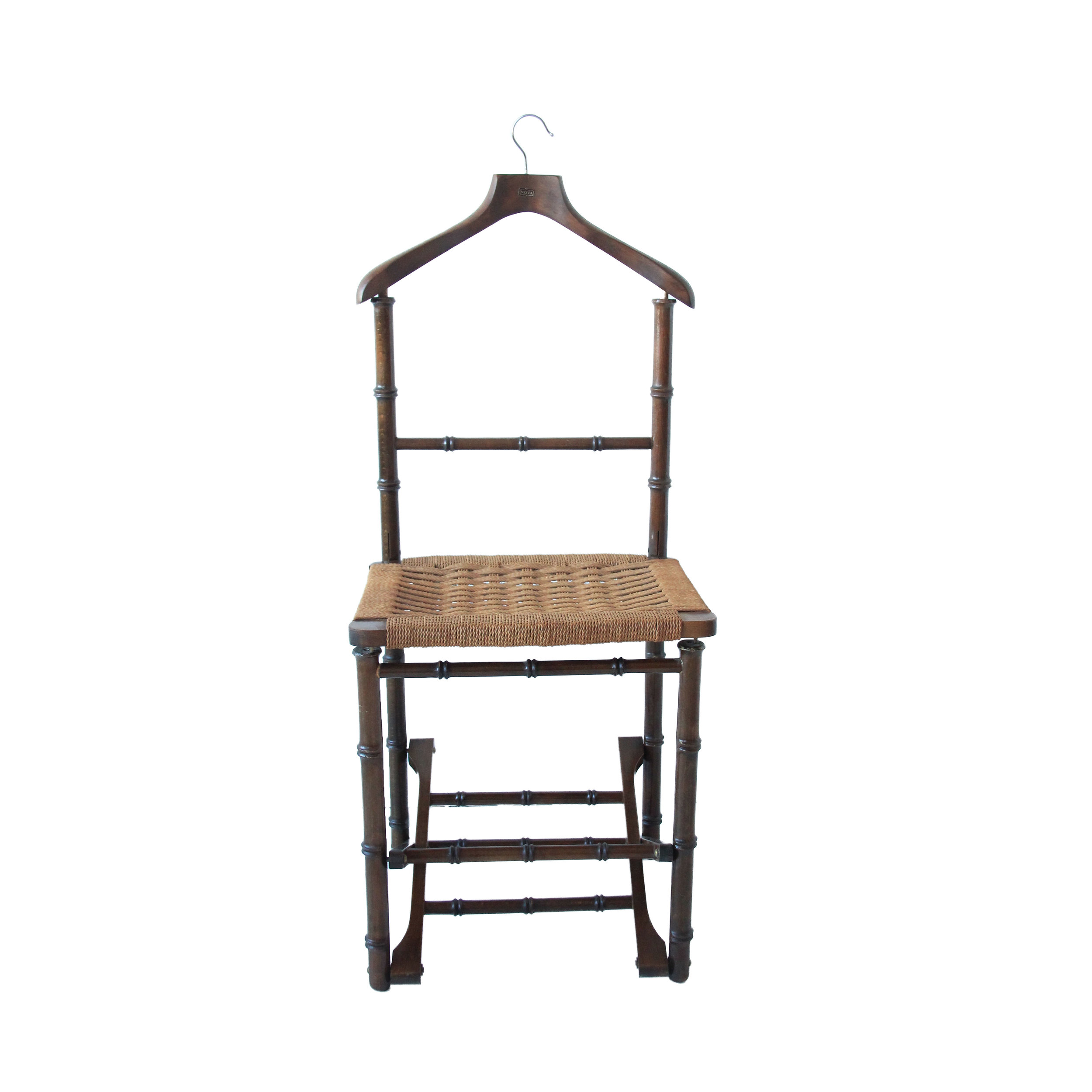 vintage folding faux bamboo valet chair.jpg