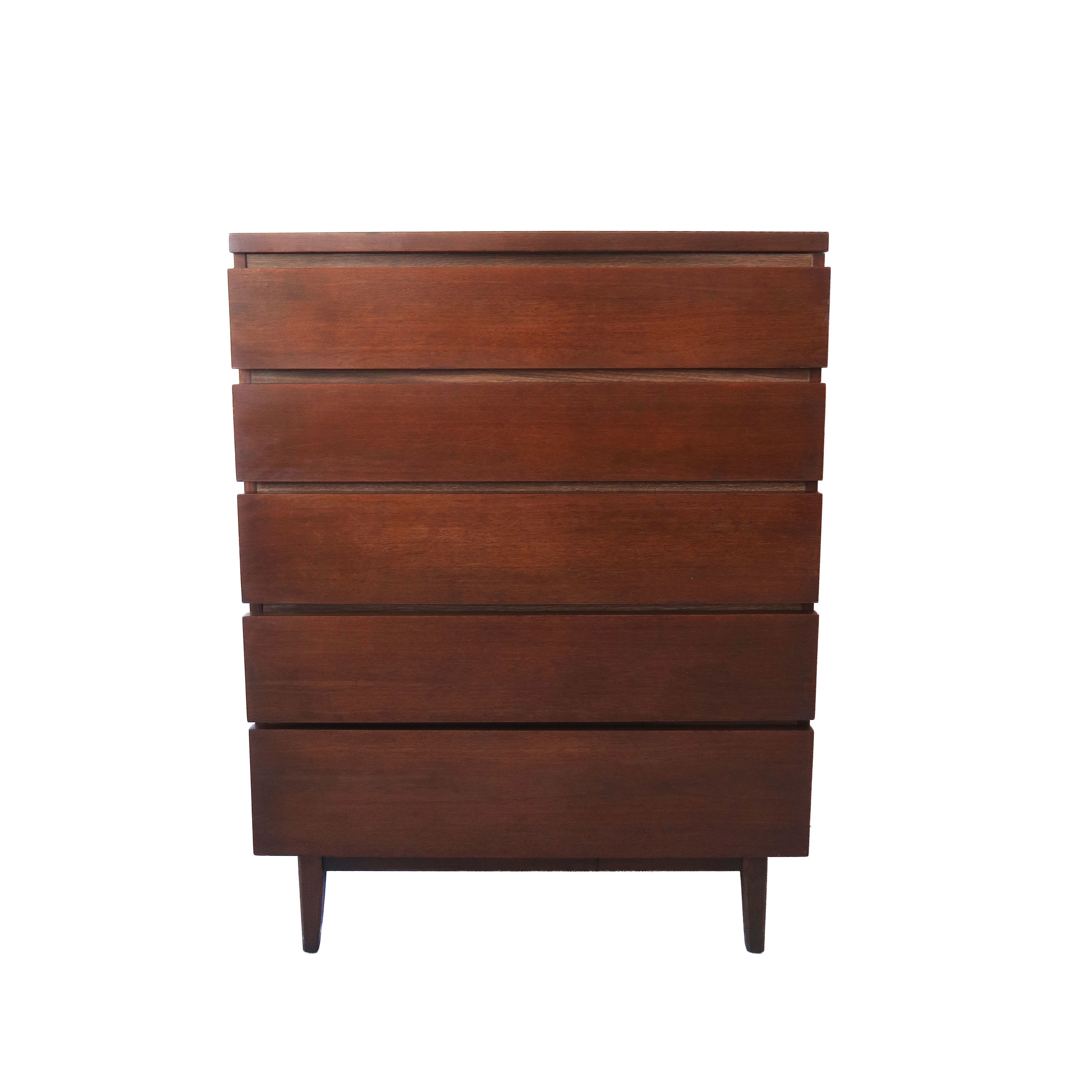 vintage mid century modern 5 drawer highboy dresser.jpg