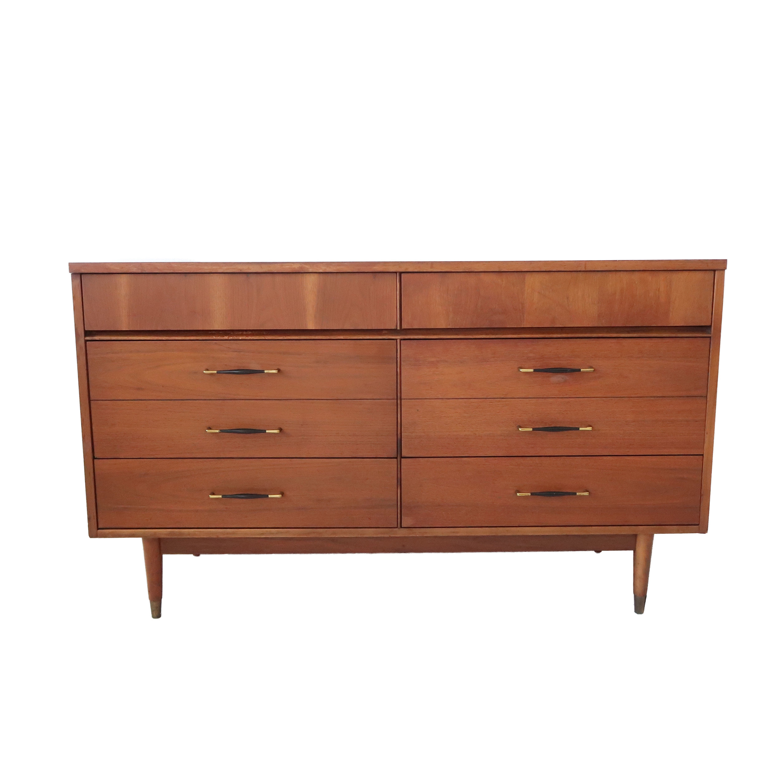 vintage mid century modern 6 drawer dresser 2.jpg