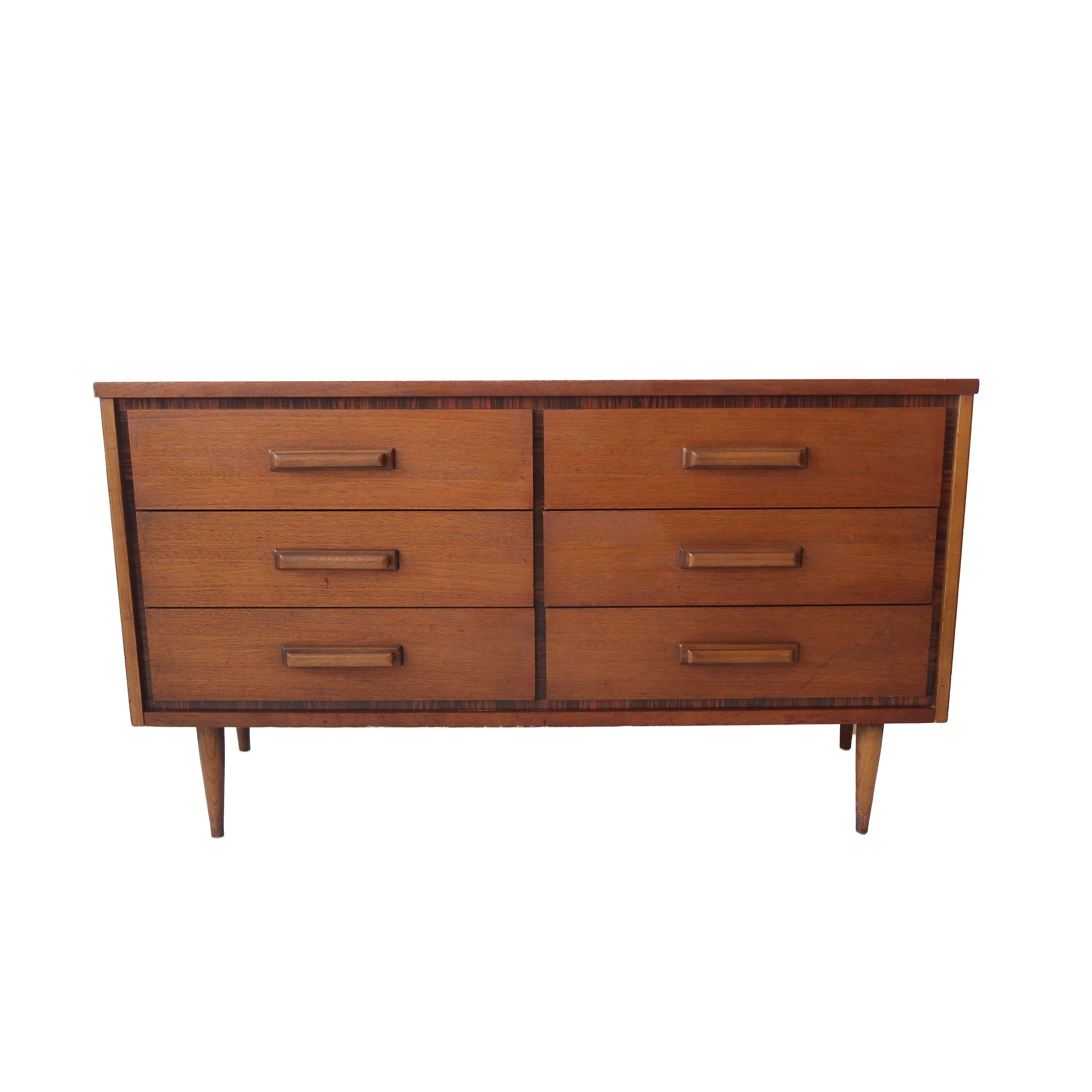 vintage mid century modern 6 drawer dresser bassett.jpg
