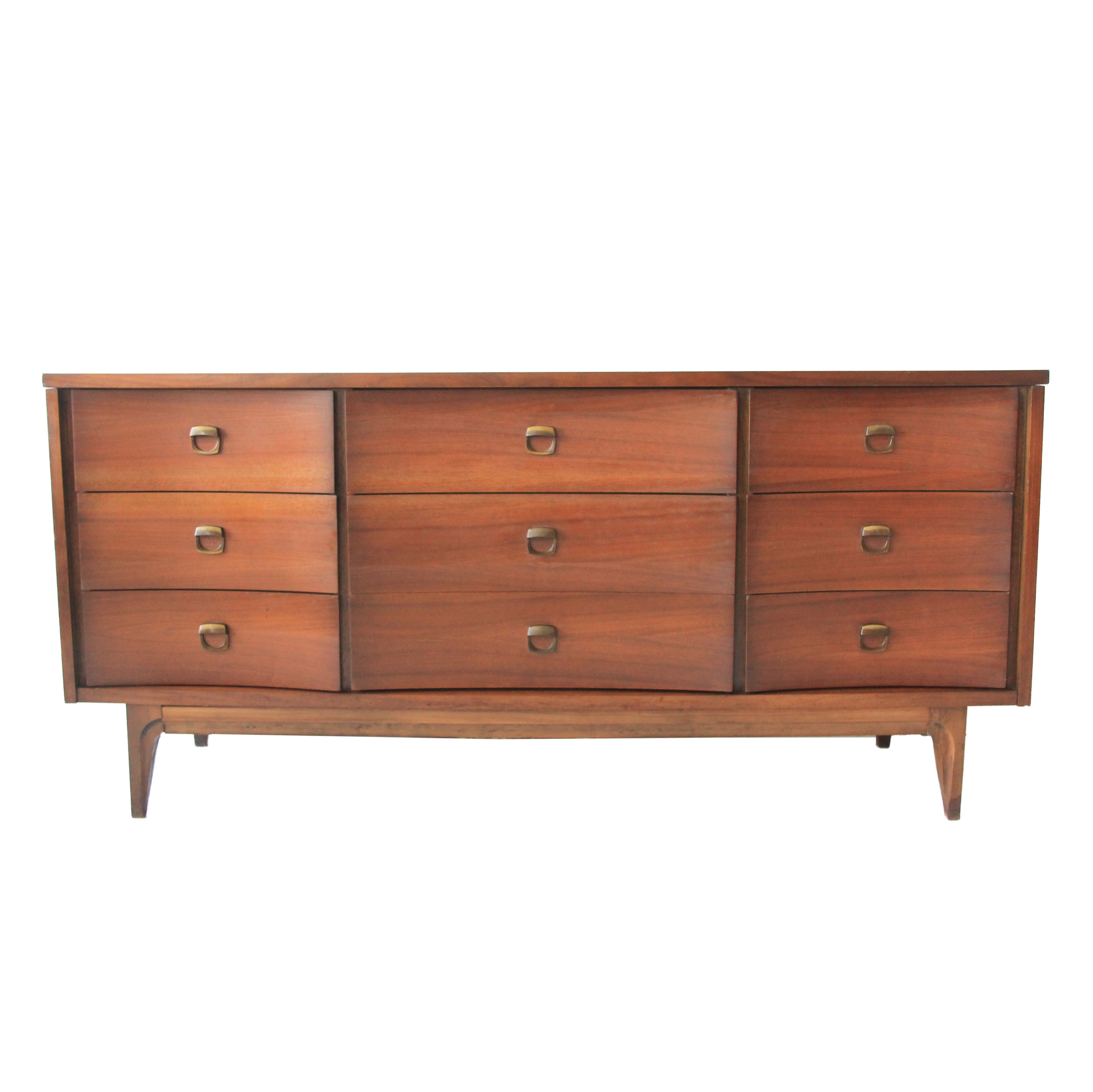 vintage mid century modern 9 drawer dresser credenza by johnson carper.jpg