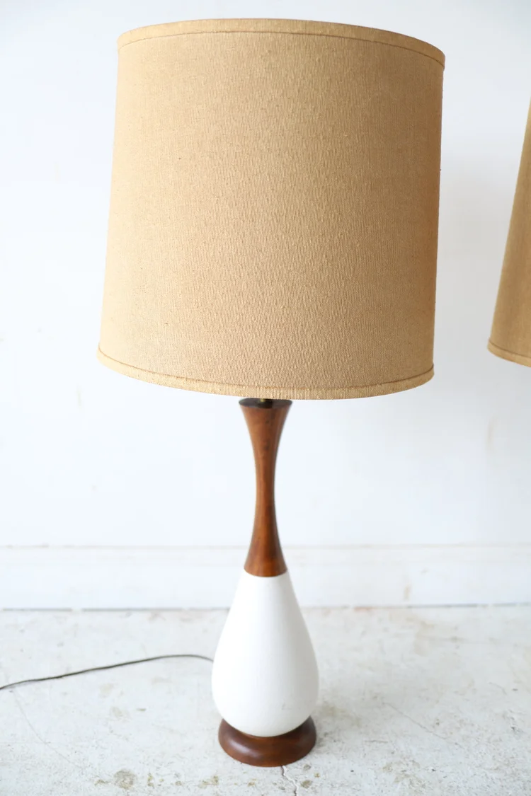 Ceramic Vintage Mid Century Light Fixtures Mid-Century German