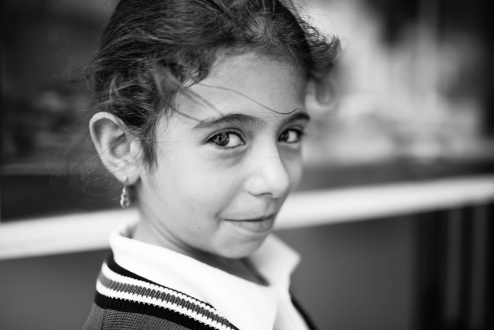 Kilis. A little girl going to school