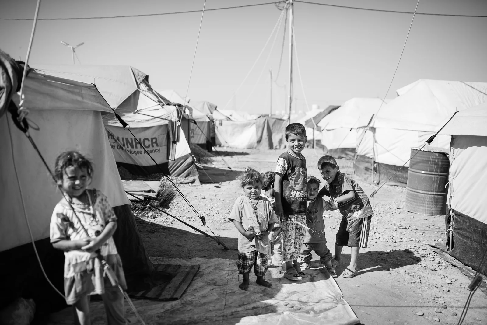 Friends in the Erbil big camp