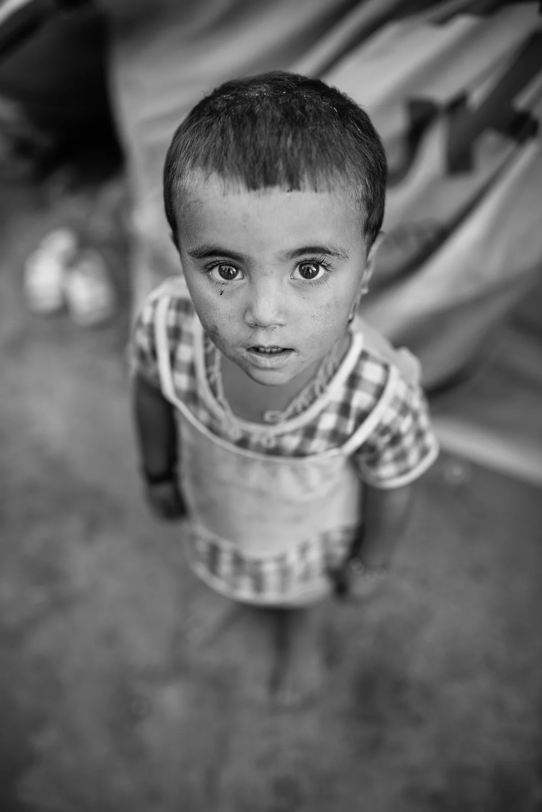 Little girl in the Zakho's refugees camp