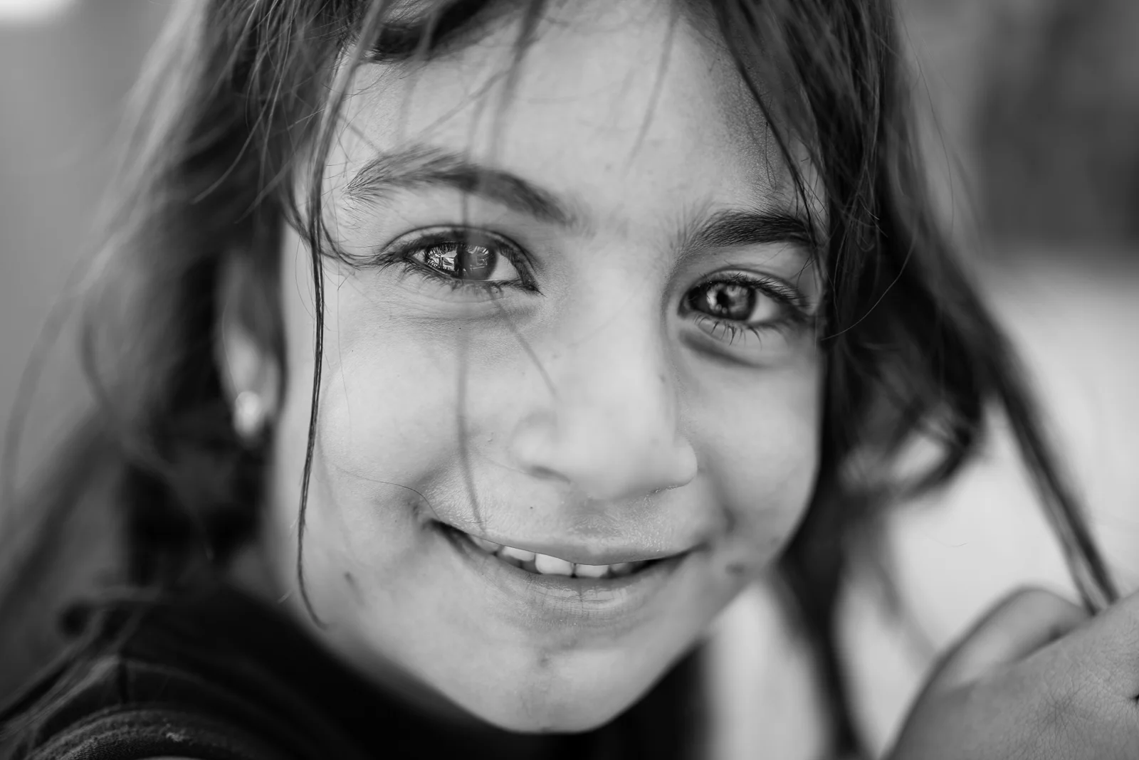 Little girl in a christians camp in Erbil