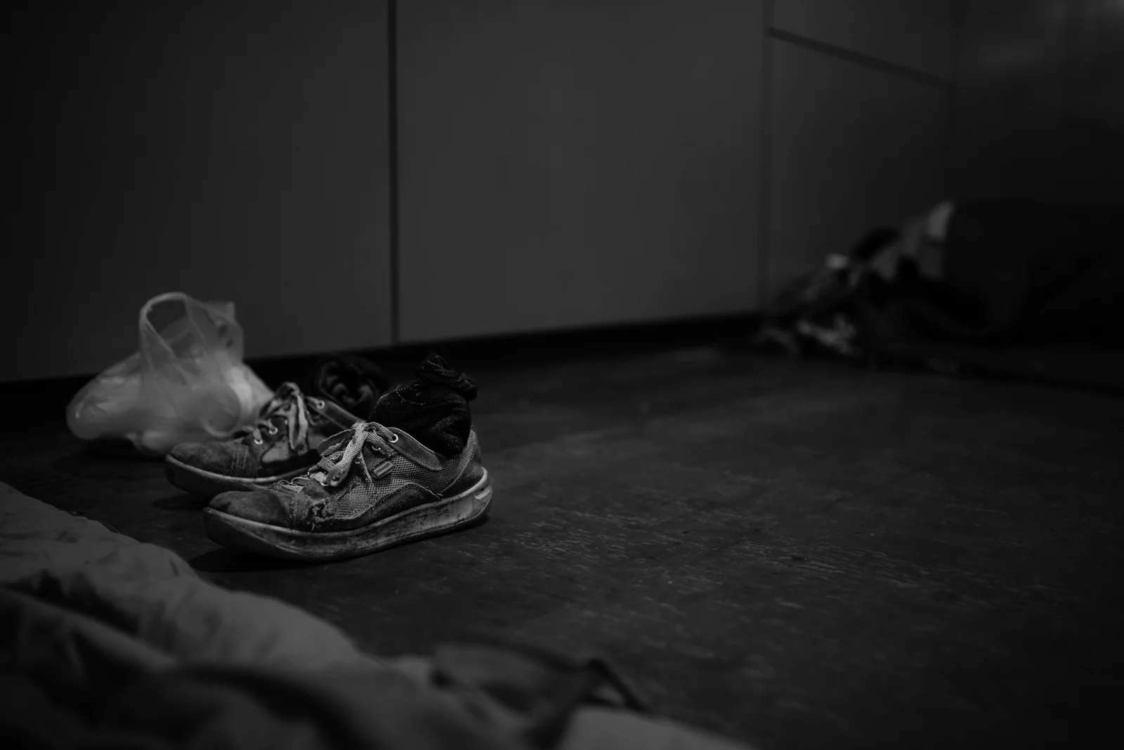 Destroyed shoes
