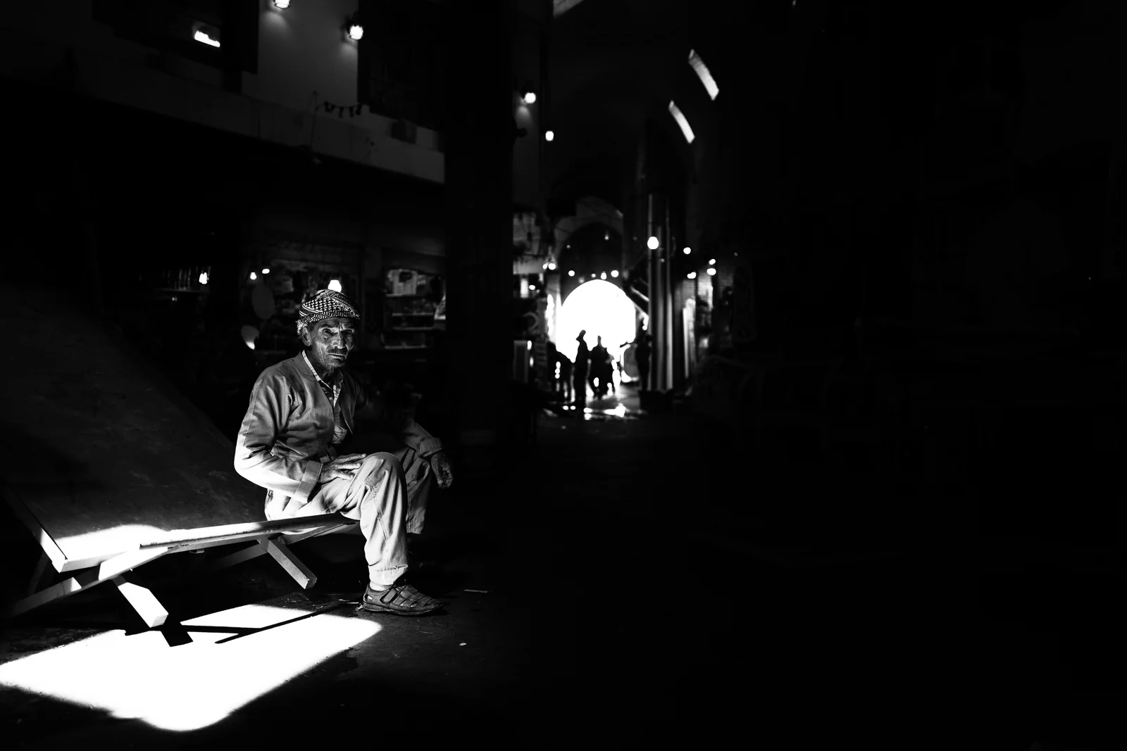 Man in the Erbil bazaar