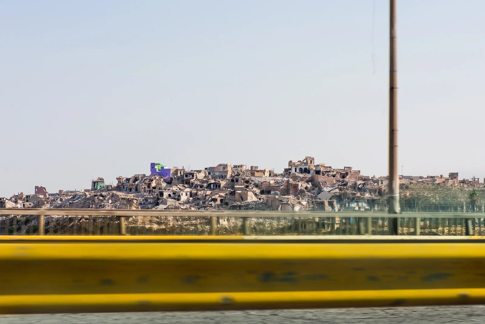 A view of the center, and still destroyed, part of Mosul. For more info view my reportage in Mosul I’ve made in 2017: link