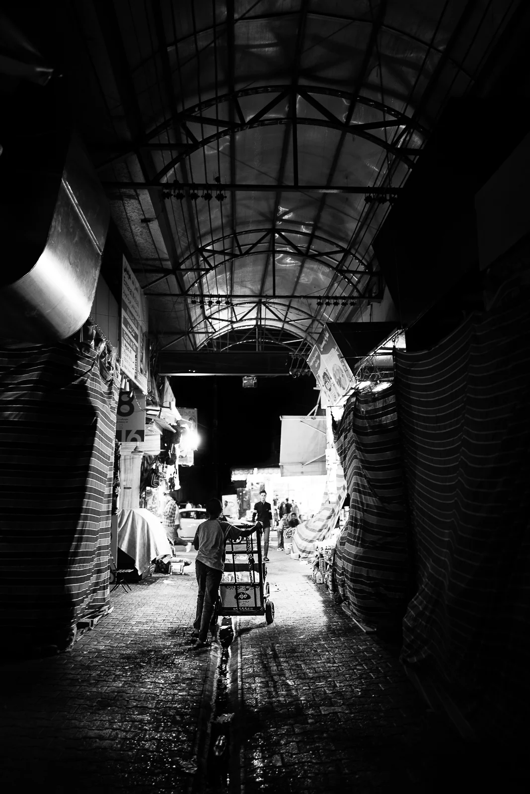 At the closing of bazaar in Zakho