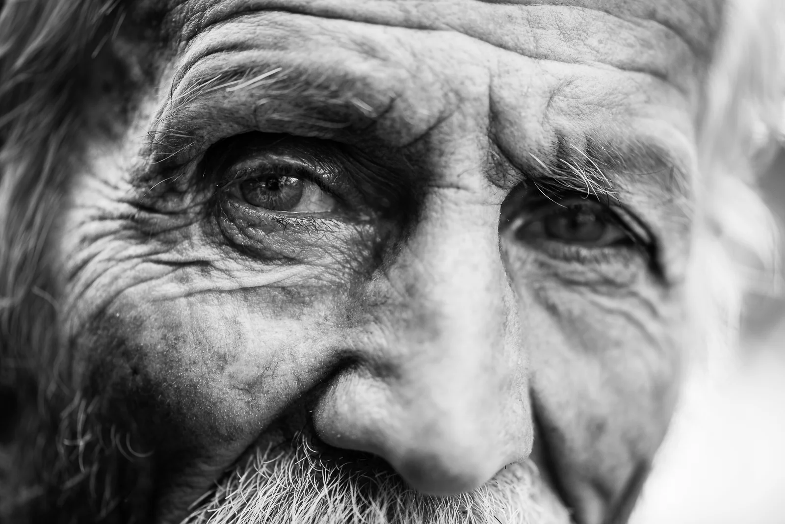 Portrait of a man in the Erbil’s bazaar