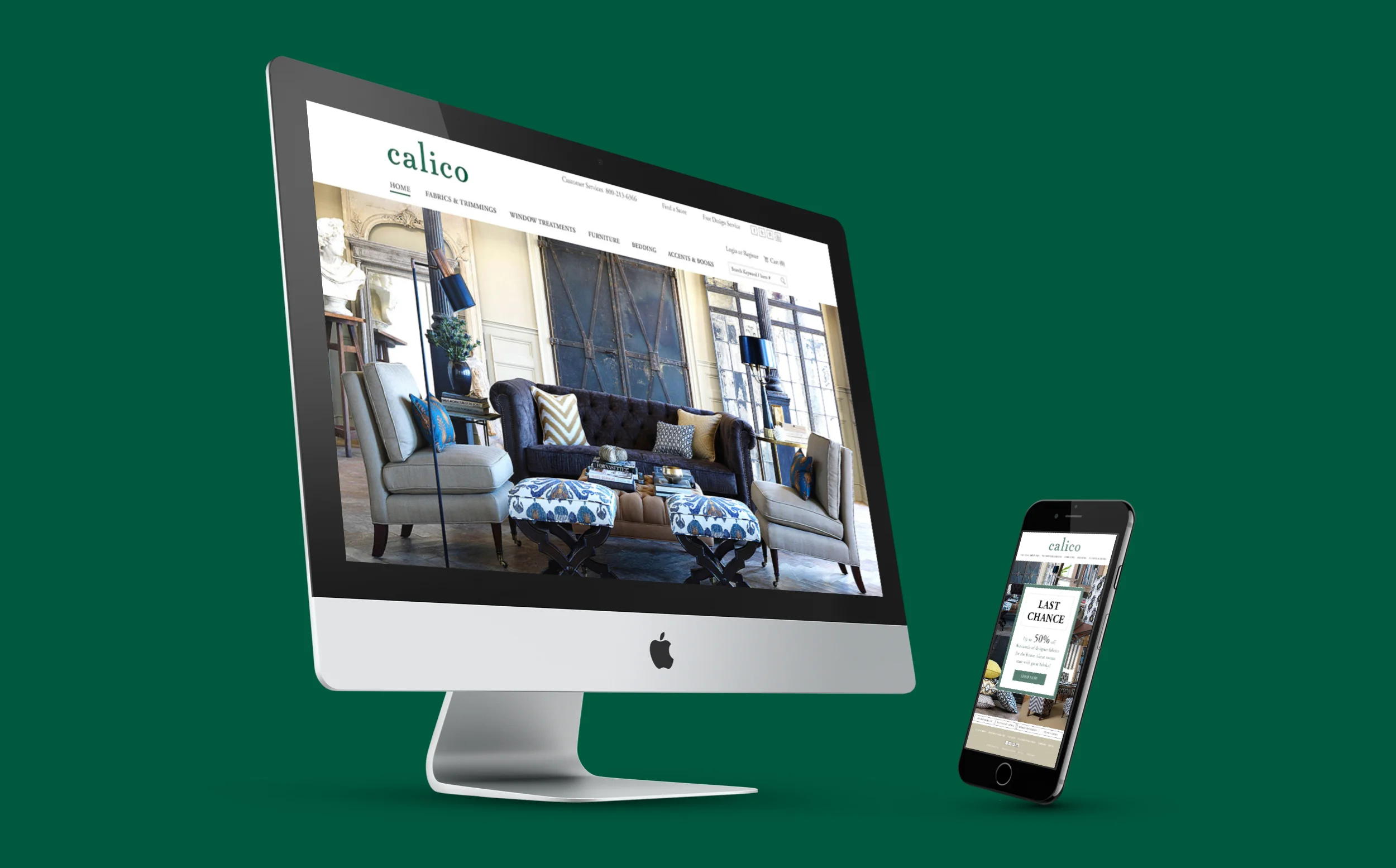 Calico Corners is the retail source for home decor with 75+ stores nationwide and the turn-to-site for custom decorating. I helped to rebrand their website and create weekly integrated marketing campaigns promoted via email, Facebook, and Twitter.