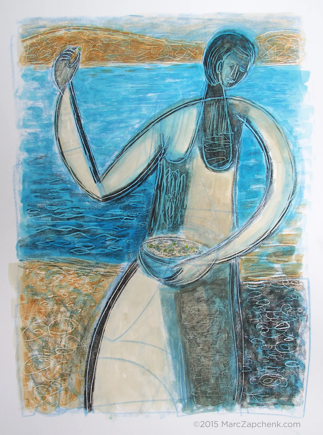 Searching for Sea Glass - SOLD
