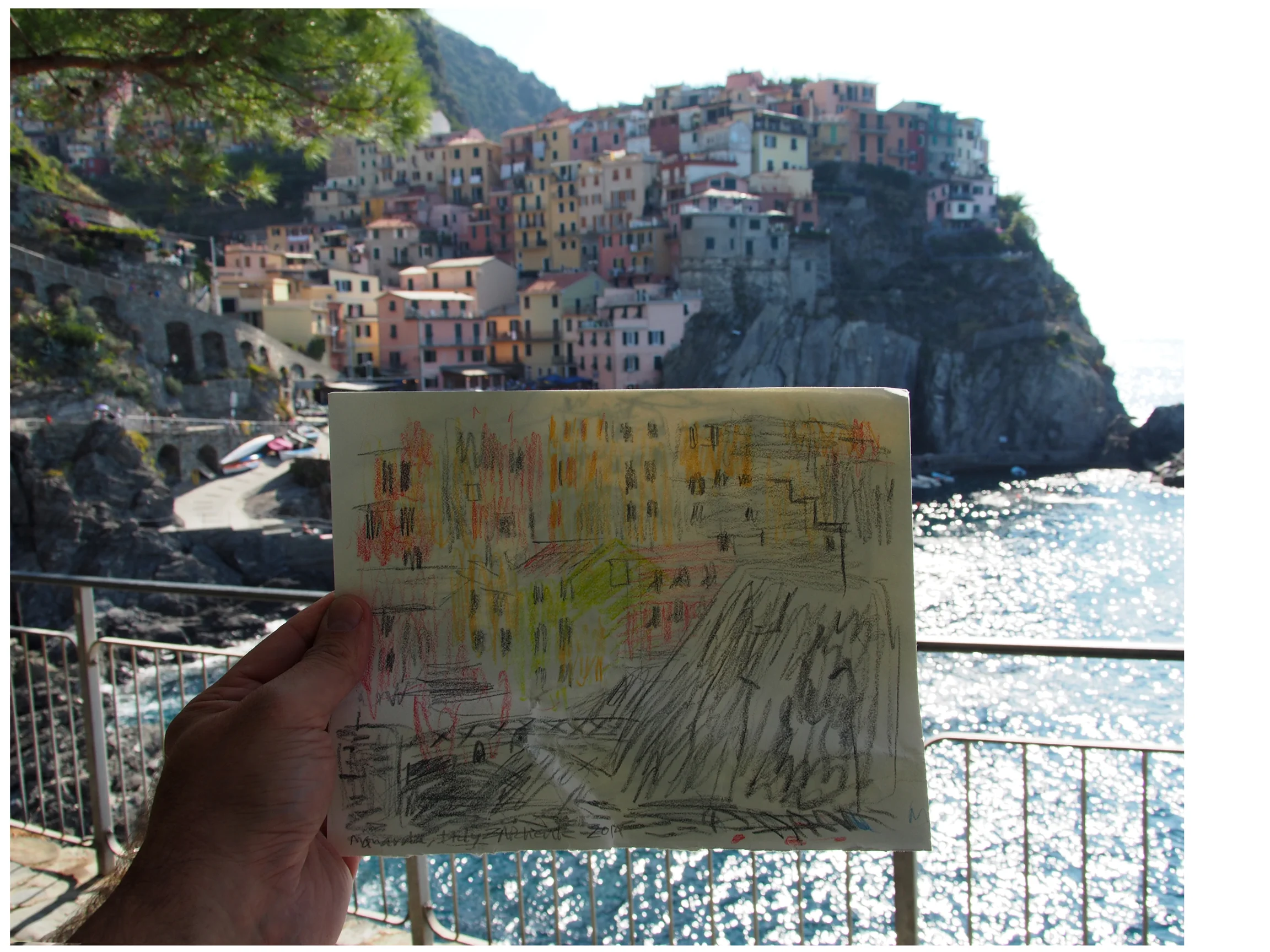 Manarola Sketchbook View