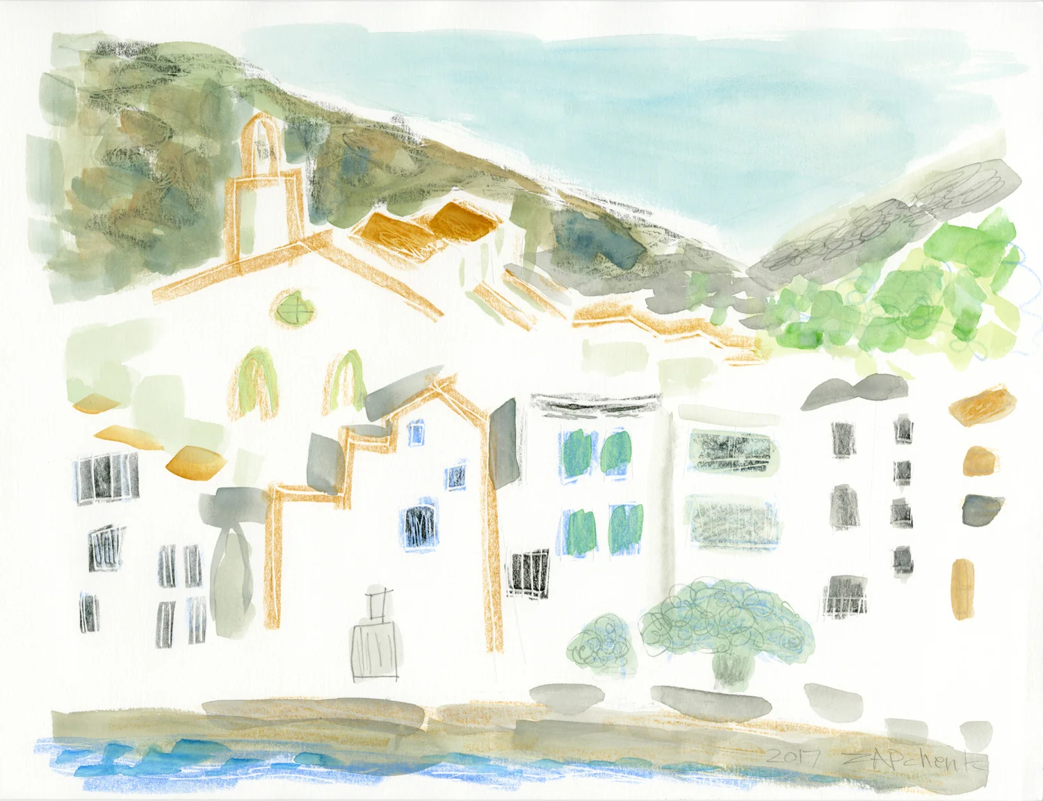 Painting of Cadaqués