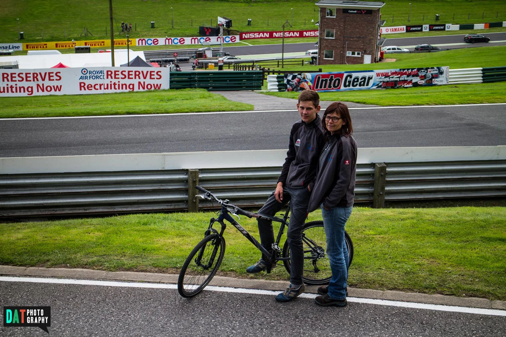 Boven op de Mountain van Cadwell Park.