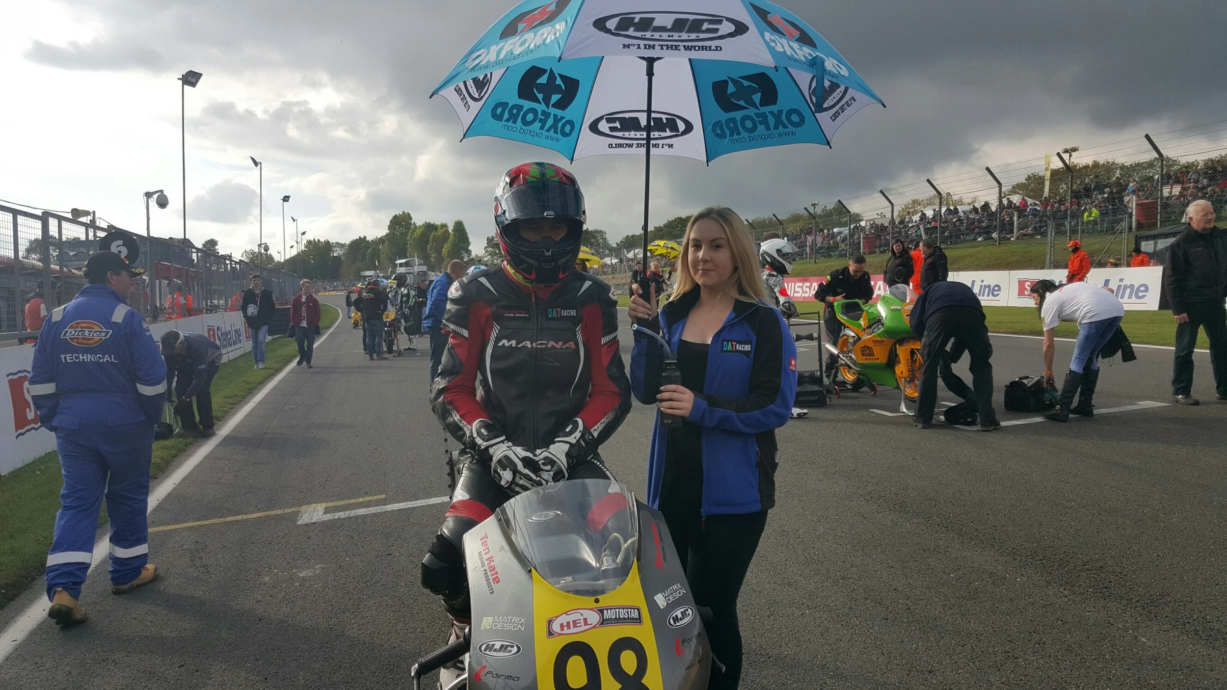 Klaar voor de start van race 2! Dit keer vanuit een betere uitgangspositie.