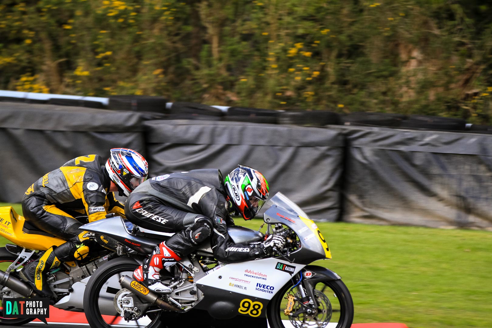 Samen met Ed Rendell #12 die in QP2 pole pole pakte maar in de race zou crashen.