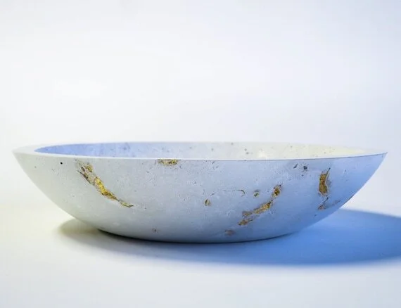 Goldleaf Concrete Bowl