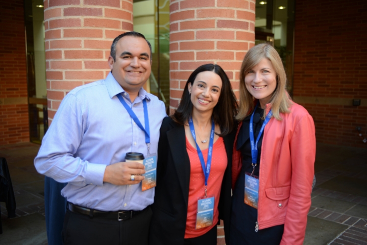 With classmates Tommy and Elif at the reunion conference - photo courtesy UCLA Anderson