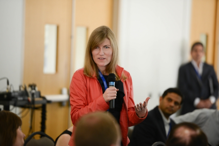 On the spot during a panel on crafting a compelling career narrative - photo courtesy UCLA Anderson