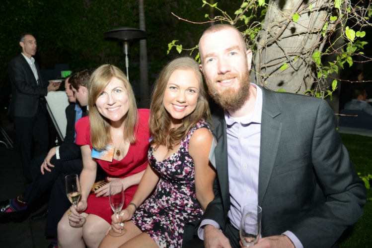 At the 5th reunion party with classmates Cara and Scottie - photo courtesy UCLA Anderson
