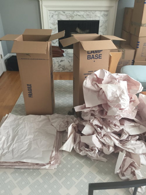 Each box had exactly the same amount of packing paper in it...