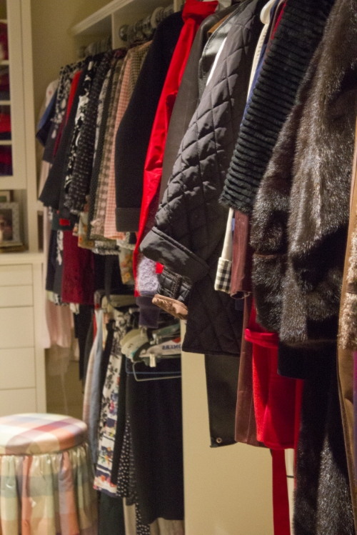 Photo of my mom's closet by my husband