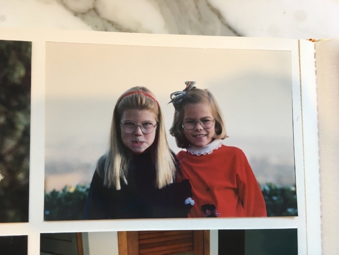 Christmas Card Photo Shoot antics from yours truly, circa 1992