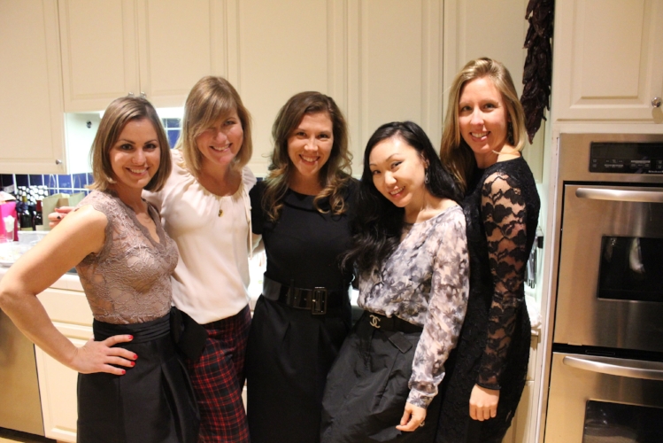 From Holiday Party 2012: picture taken in the kitchen of our old condo because let's be honest, that's where the party is.