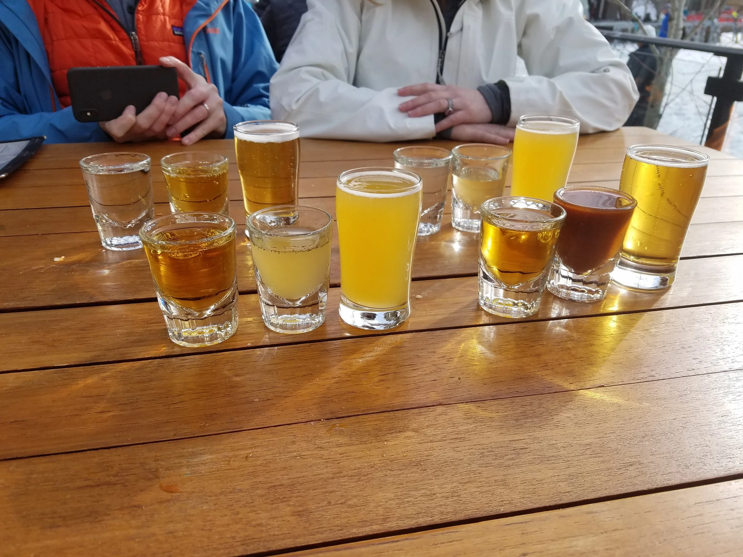 I ended up with jalapeño infused tequila (yum), a pickle juice back (even grosser than I thought), and a sour beer.