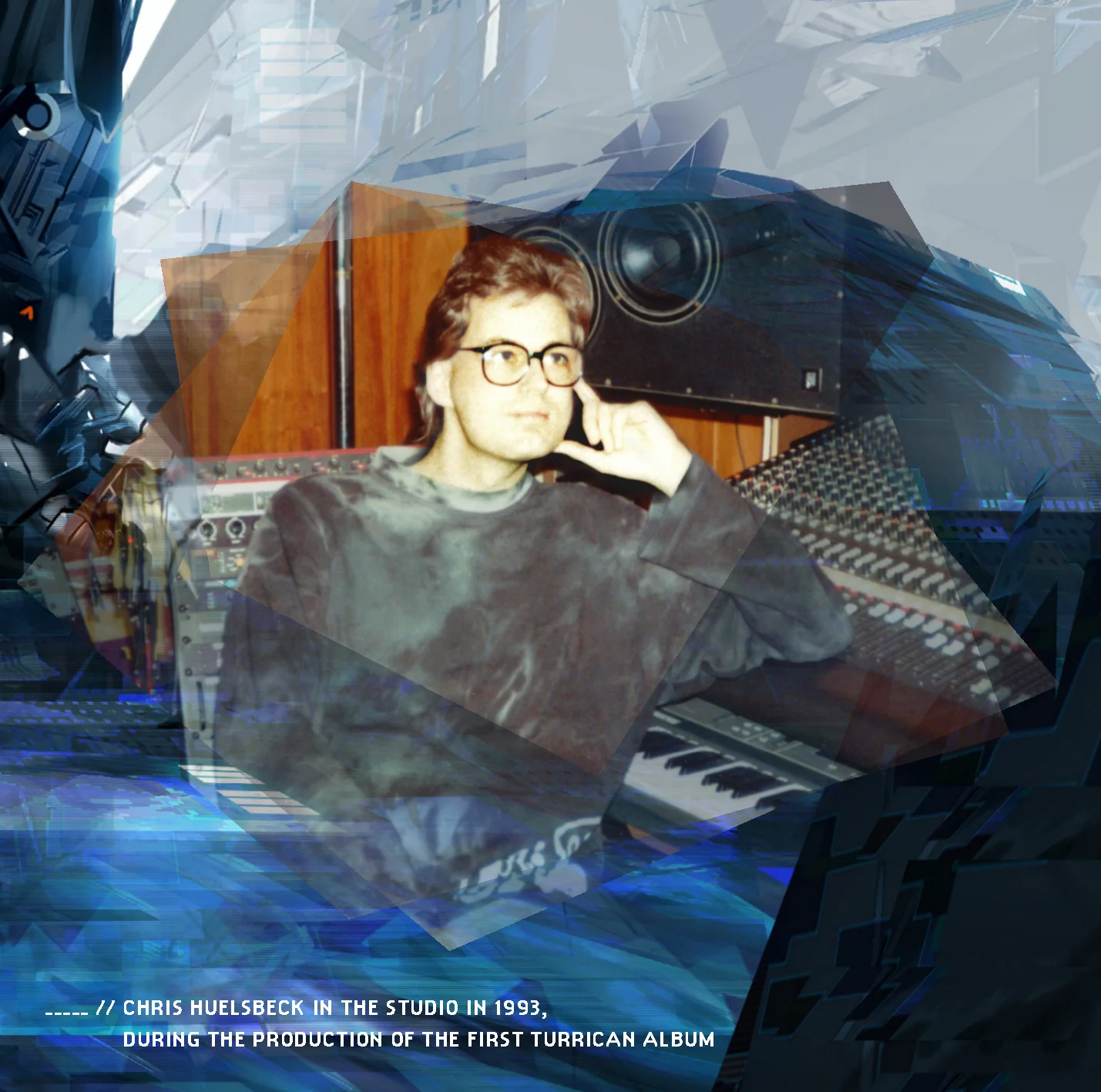 Chris Huelsbeck im Studio 1993, während der Produktion des ersten Turrican Albums
