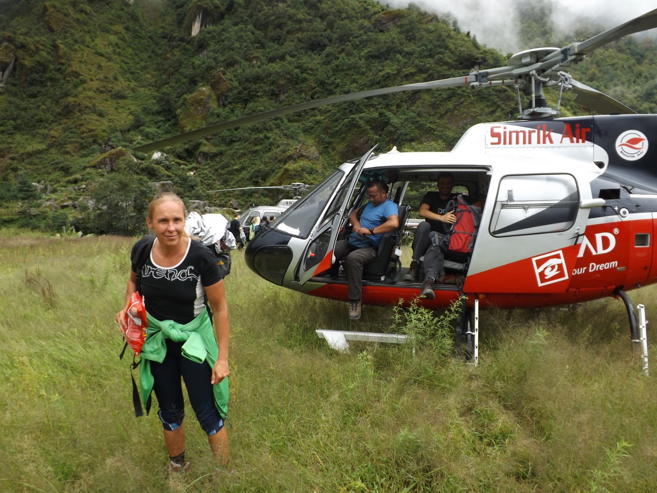 Helicopter from Kathmandu