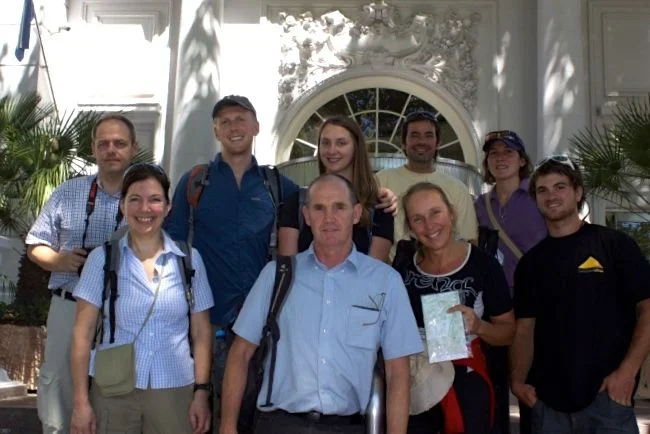The group in Mendoza, photo from the Aventuras Patagonicas web-site. I always have to have a map to know where I am.