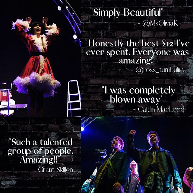 With just 3 more shows to go check out the amazing, lovely things our audiences have been saying about @footlights_rent ❤️Thank you to all our wonderful audience members so far!

Tickets are 2for1 tomorrow so make sure to get yours ASAP!

#nodaybutto