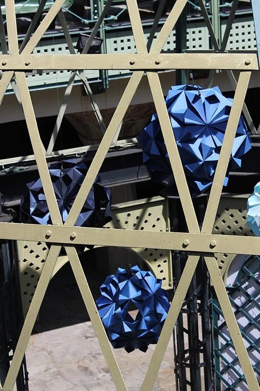 Geometric Paper Art Installation