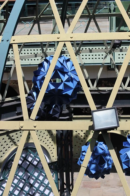 Geometric Paper Art Installation