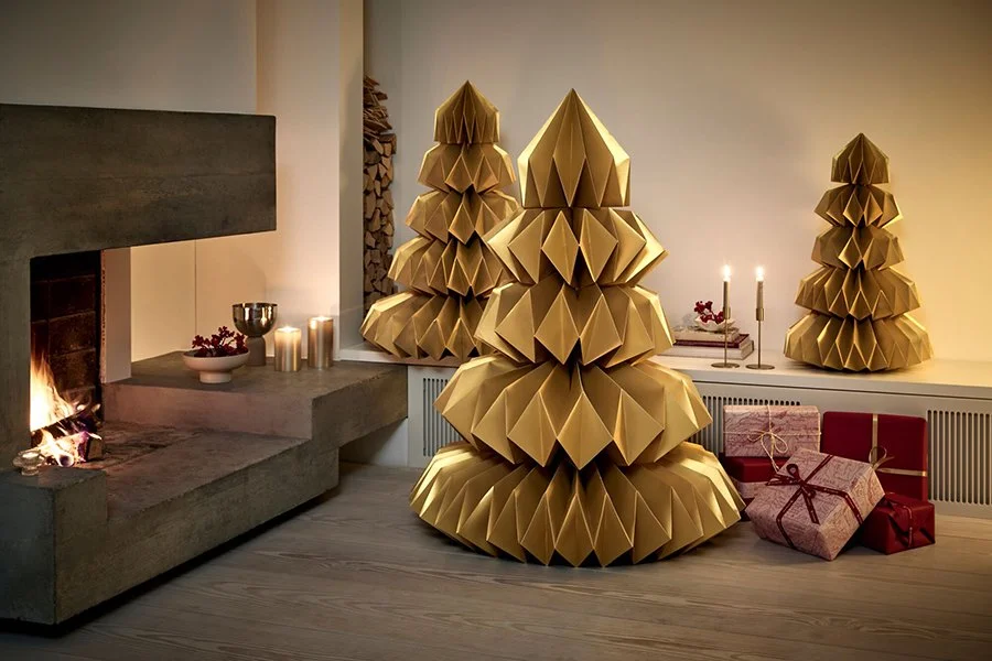 Origami Christmas trees