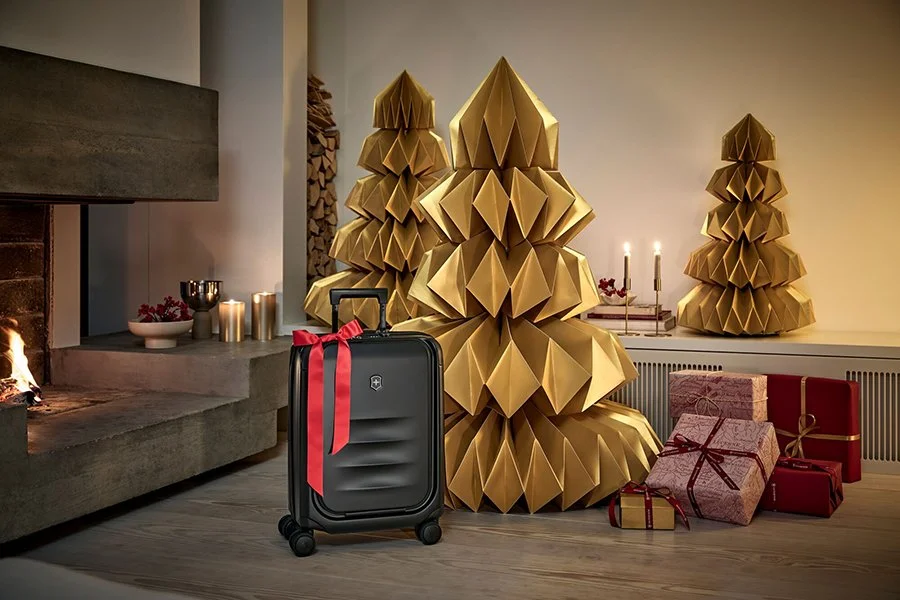 Christmas origami set design