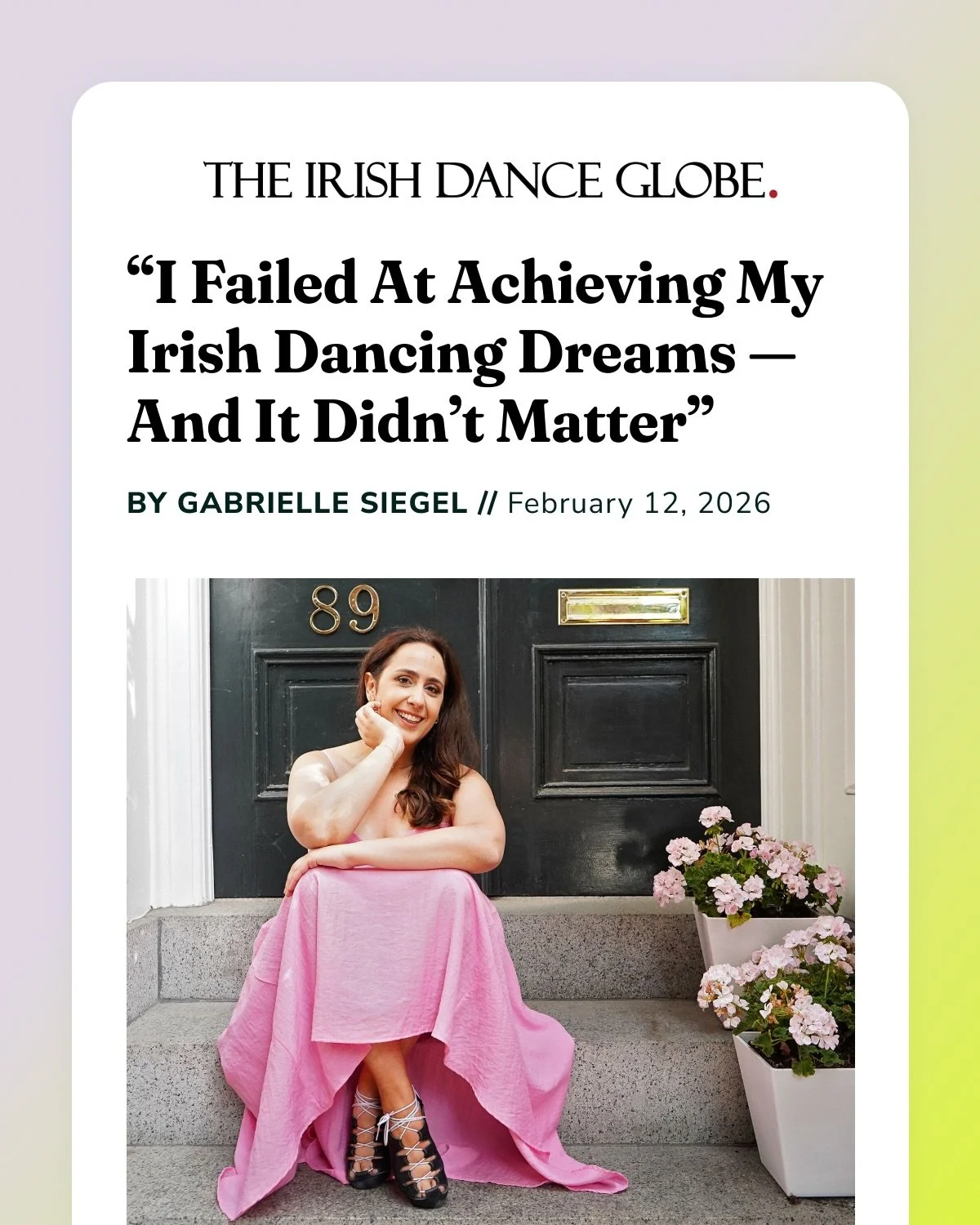 Amid a wild year, I wrote something I&rsquo;m very, very proud of. This one was tough. For over a decade, dance was my whole world. And then one day, it wasn&rsquo;t. It took me months to come to terms with having retired and many more to write this 