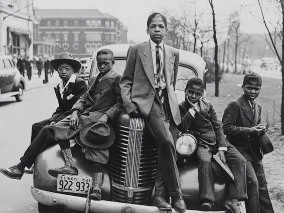 Negro Boys Southside Chicago April 1940