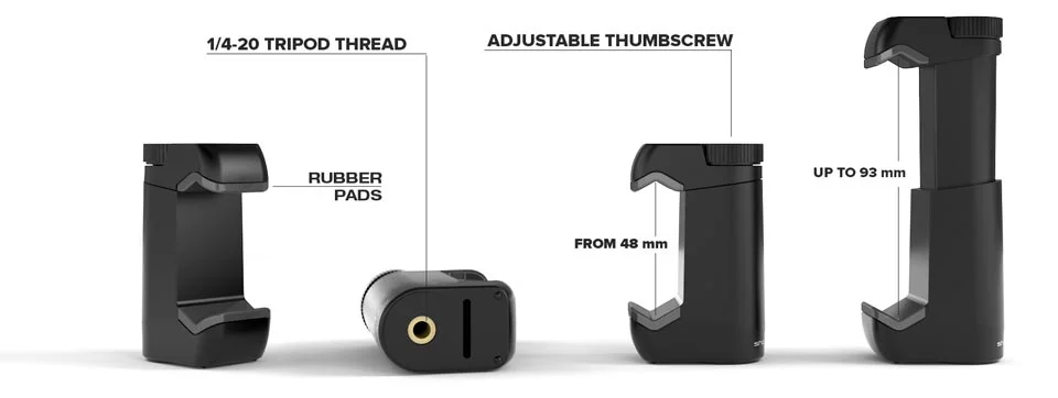 Smartphone rig tripod mount holder grip