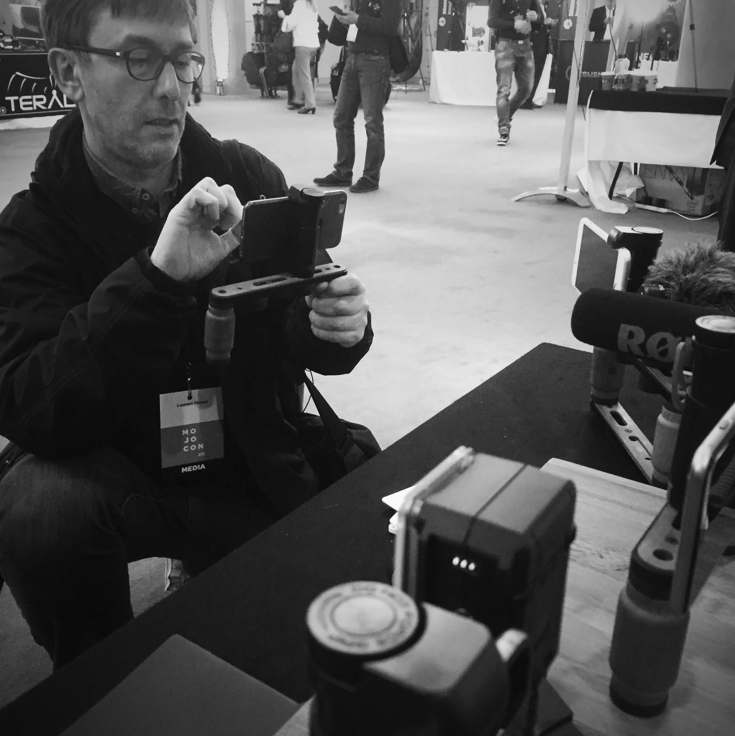 The Shoulderpod Booth at MOJOCON 2016 - MOBILE JOURNALISM CONFERENCE - MOJO