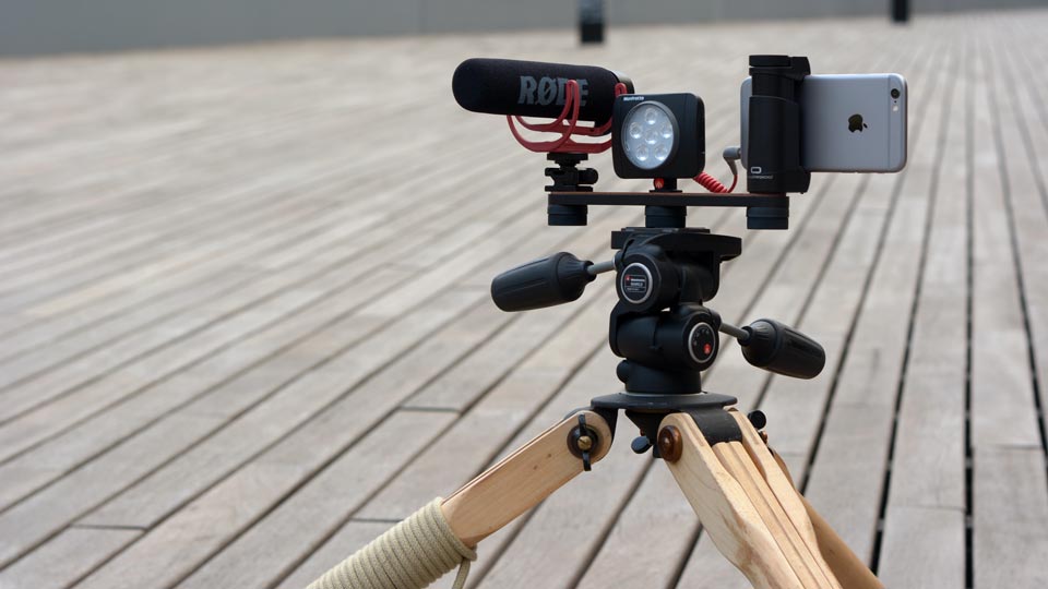 Shoulderpod X1 professional tripod rig for iphone