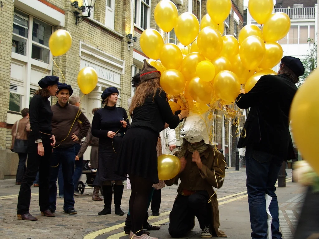 The Soho Stag Hunt, the first public game I ever worked on - designed with Mink Ette, Alex Fleetwood and Tassos Stevens. (Photo by Jon Weinbren.)