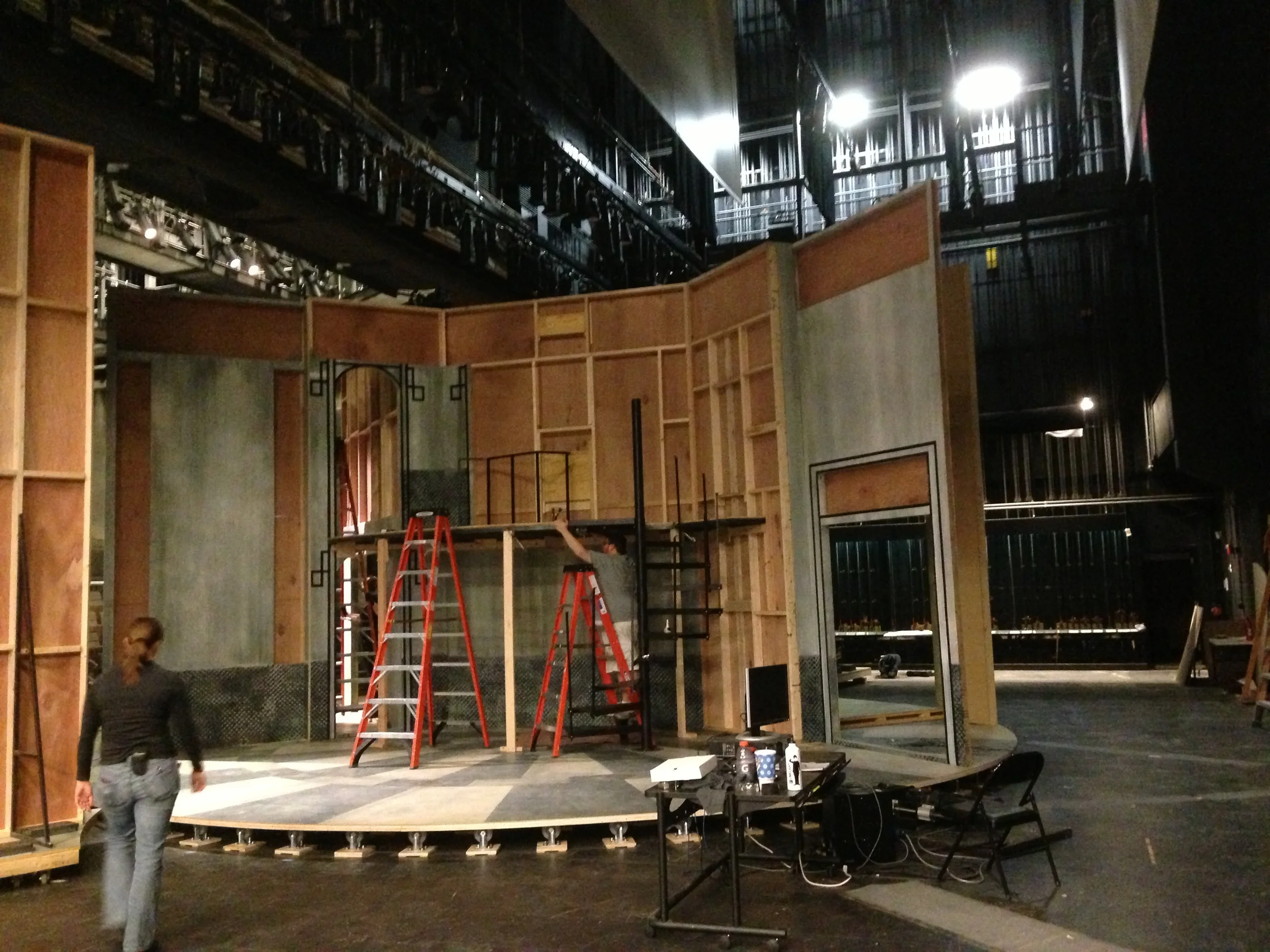   Harvey-&nbsp;  ZACH Theatre - Shop Carpenter Set Designer-&nbsp;Michelle Ney &nbsp;TD- Justin Smith  Progress Set on a 40' Revolve&nbsp;  