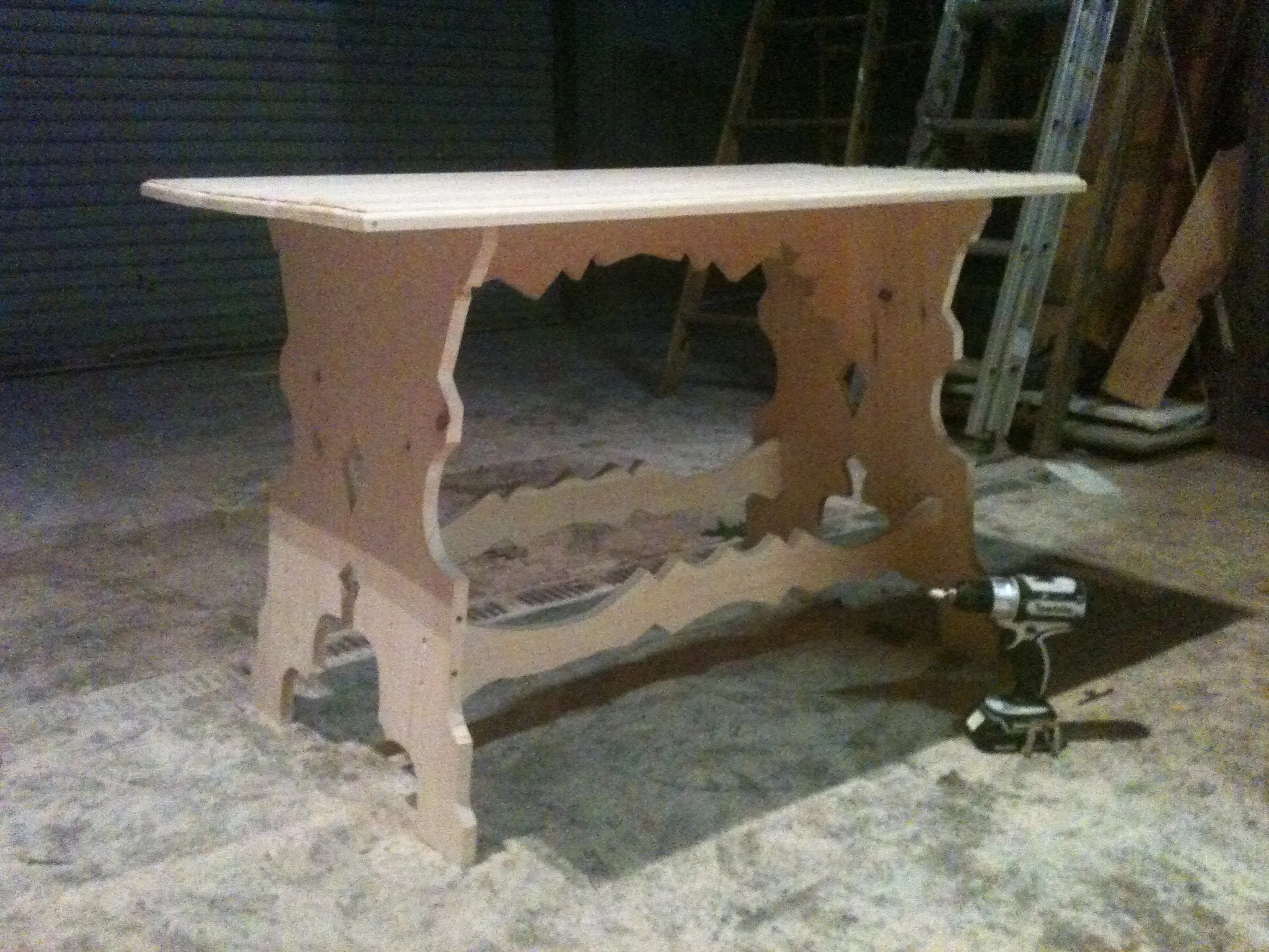   Arms and the Man -&nbsp; Peterborough Players - Props Master Set Designer- Harry Feiner Kitchen Table Progress 