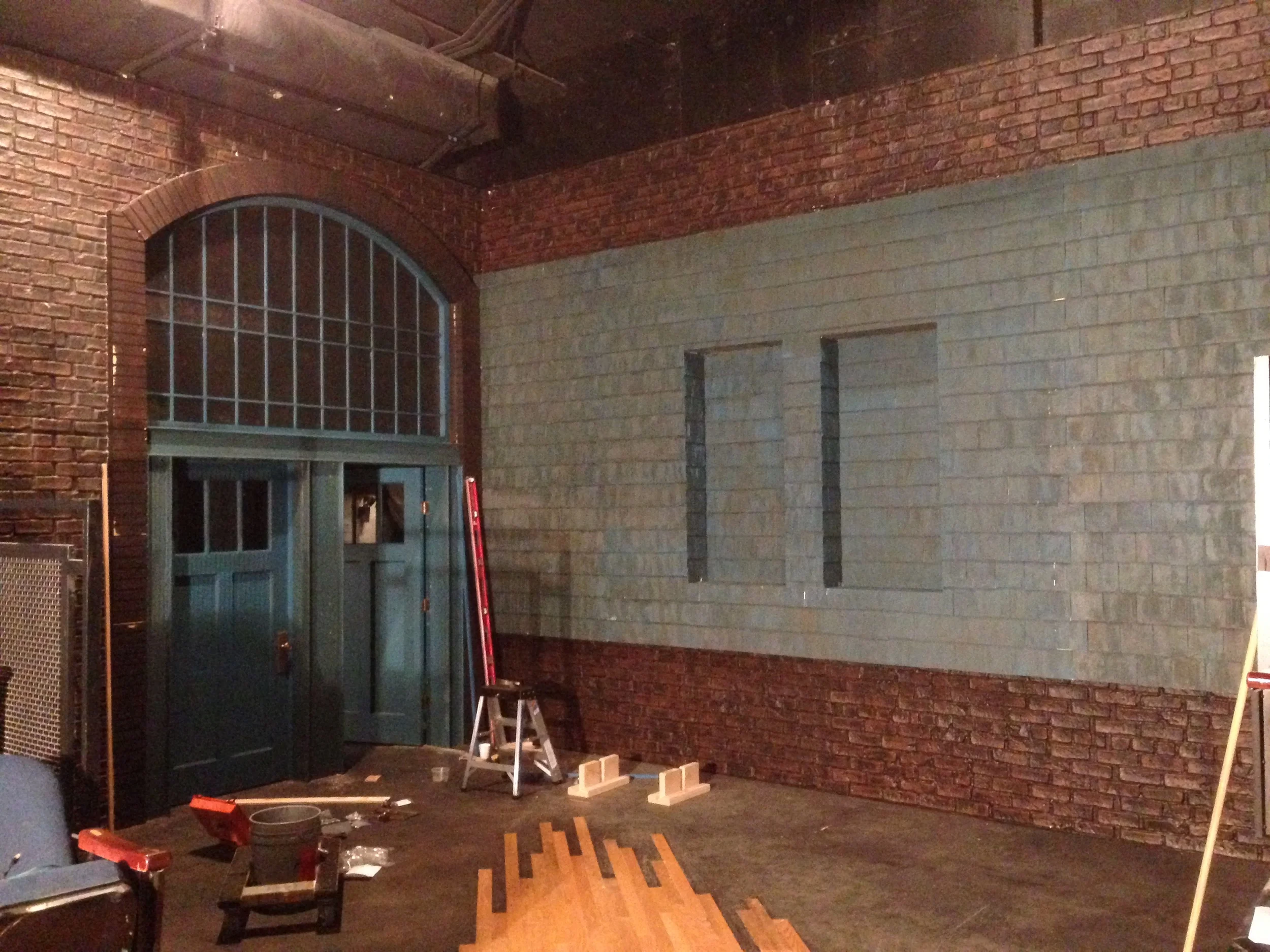   Good People-&nbsp;  Alley Theatre - Shop Carpenter Set Designer- Kevin Rigdon TD- Pat Orndorf&nbsp; Shingled Wall Installed Photo&nbsp; 