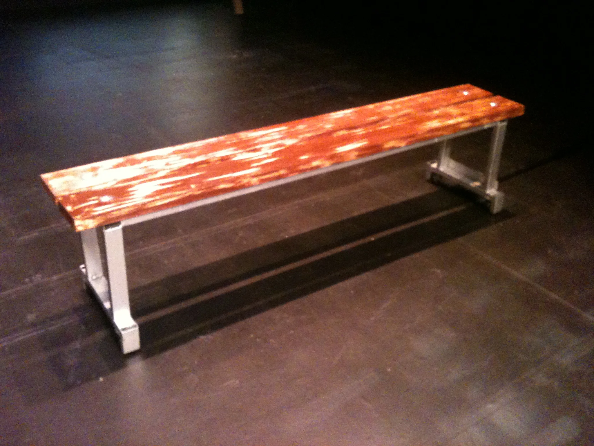   Rounding Third -&nbsp; Peterborough Players - Props Master Rolling Dugout Bench 